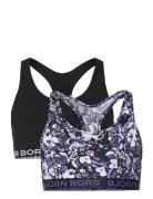 Björn Borg Cotton Stretch Soft Top 2P Marinblå
