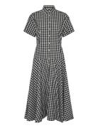 Polo Ralph Lauren Gingham Paneled Shirtdress Svart