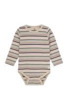 En Fant Body Ls Stripe Kräm