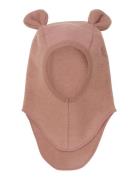 Huttelihut Balaclava Ears Wool Fleece Rosa