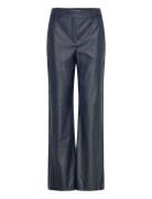 Minus Mstasja Mid Waist Pu Pant Marinblå