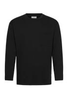 Lindbergh Over D Pocket Tee L/S Svart