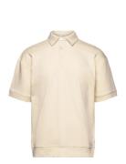 Lindbergh Over D Polo Sweat S/S Kräm