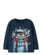 Name It Nmmolly Ls Nreg Top Box Marinblå