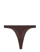 Understatement Underwear Mesh Thong Brun