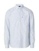 Lexington Clothing Casual Striped Oxford B.d Shirt Blå