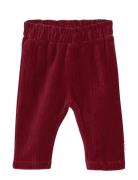 Minymo Pants Velour Röd