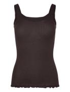 Rosemunde Rwbeatrice Sl Strap Top Brun