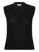 Rosemunde Rwaida Alpaca Sl V-Neck Vest Svart