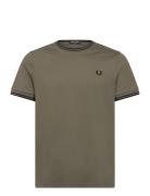 Fred Perry Twin Tipped T-Shirt Grön
