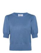 Minus Liva Strik T-Shirt Blå