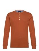 Lindbergh Solid Gradad W Contrast Fabric L/S Orange