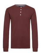 Lindbergh Solid Gradad W Contrast Fabric L/S Burgundy