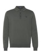 Fred Perry Classic Knit Shirt L/S Grön