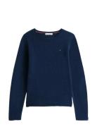 Tommy Hilfiger Soft Wool C-Nk Sweater Marinblå