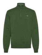 GANT Superfine Lambswool Half Zip Grön