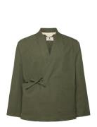 Anerkjendt Akjesper Kimono Overshirt Khaki Green