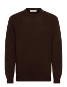 Selected Slhcody Ls Knit Relaxed Crew Neck Noos Brun