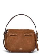 Polo Ralph Lauren Polo Id Suede Mini Satchel Brun