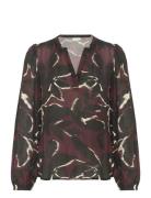 Kaffe Kabeate Amber Blouse Burgundy
