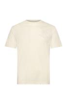 GANT Reg Tonal Shield Ss T-Shirt Kräm