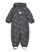 Minymo Snow Suit Aop Grå