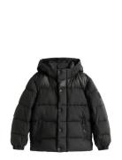 Tommy Hilfiger Matt And Shine Embossed Jacket Svart