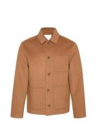 Calvin Klein Ls Double Face Wool Blend Chore Beige