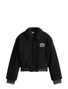 Tommy Jeans Tjw Teddy Varsity Bomber Svart