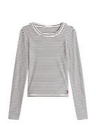 Tommy Hilfiger Print Ls Rib T-Shirt Multi/patterned