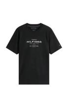 Tommy Hilfiger Hilfiger Stack Graphic Tee Svart