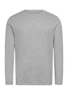 Lindbergh Basic O-Neck Stretch Tee L/S Grå