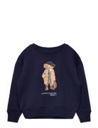 Ralph Lauren Kids Polo Bear Fleece Boxy Sweatshirt Marinblå