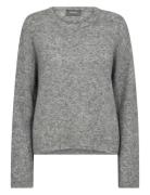 MOS MOSH Mmmape O-Neck Knit Grå