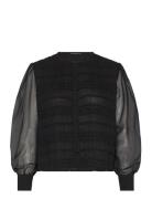 French Connection Canary Pleated Shirt Svart