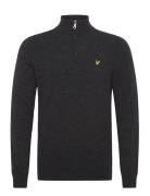 Lyle & Scott Lambswool Blend Quarter Zip Jumper Svart
