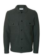 Selected Slhnealy Ls Knit Workwear Cardigan Noos Khaki Green