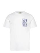 Scotch & Soda Regular Fit Left Chest Logo T-Shirt Vit
