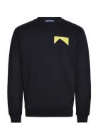 Scotch & Soda Front + Back Artwork Sweatshirt Marinblå