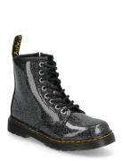 Dr. Martens 1460 J Black+Silver Nebula Glitter Svart