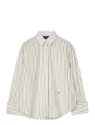 Lexington Clothing Folded Cuffs Over D Striped Shirt Vit