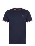Fred Perry Twin Tipped T-Shirt Marinblå