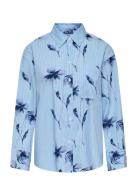 ONLY Onlnano Life Ls Shirt Wvn Blå