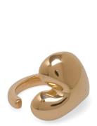 Syster P Bolded Heart Ring Gold Guld