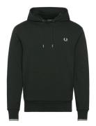 Fred Perry Tipped Hooded Sweatsh Grön