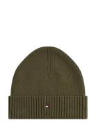 Tommy Hilfiger Th Flag Pima Cotton Beanie Khaki Green