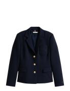 Tommy Hilfiger Punto Tonal Crest Slim Blazer Marinblå