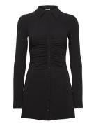 Monki Longsleeve Shirt Dress Svart