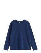 Lindex Top Ls Solid Marinblå