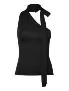 Weekday Lyocell -Shoulder Tie Top Svart